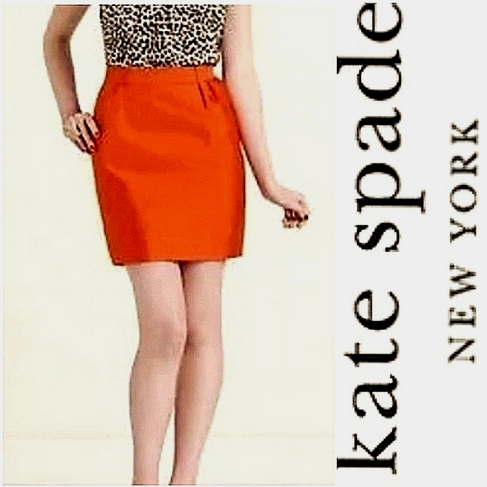 Kate Spade New York "Skirt the Rules" Meredith Silk Dupioni Skirt  NEW!